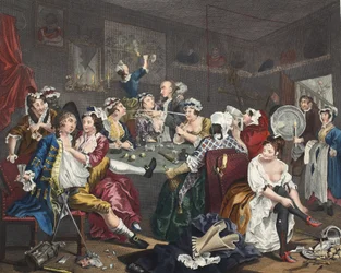 The Orgy, plate III from “A Rake
